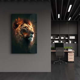 Wallity SPR-1291 Pintura Decorativa de Vidrio Templado Multicolor 46 x 72 cm